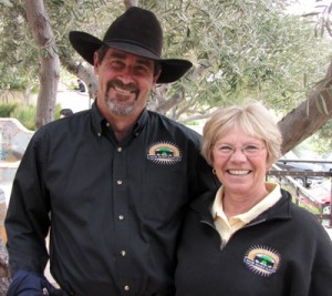 Ranch manager David Foss with Fair Oaks Ranch owner Coco Collelmo